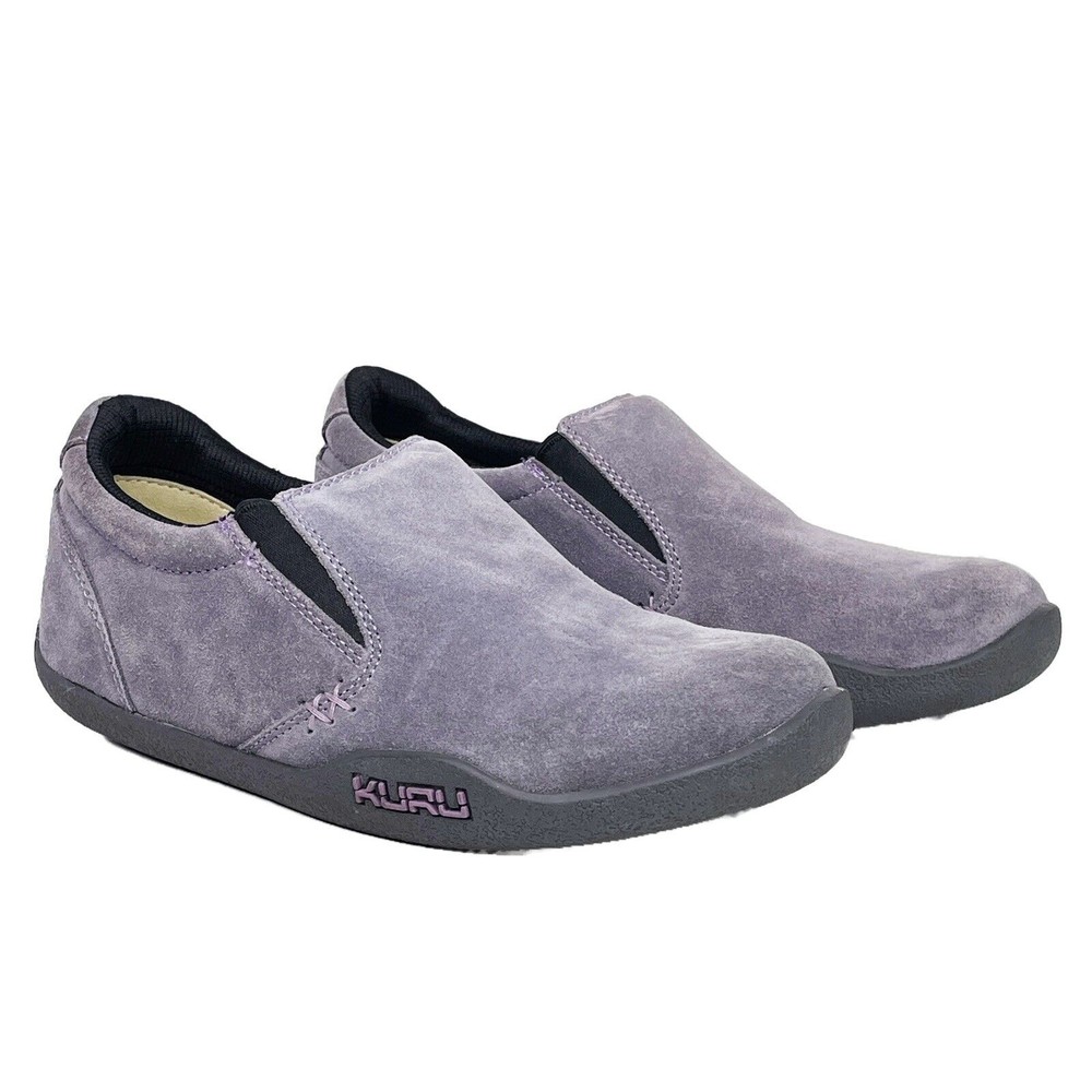 Kuru Shoes Women's US Size 7.5 / EU 38 Slip On Mules Suede Lavender Loafer